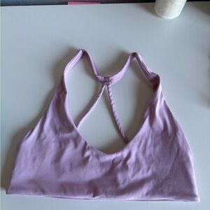 Amazon Lavender Strappy Workout Bra